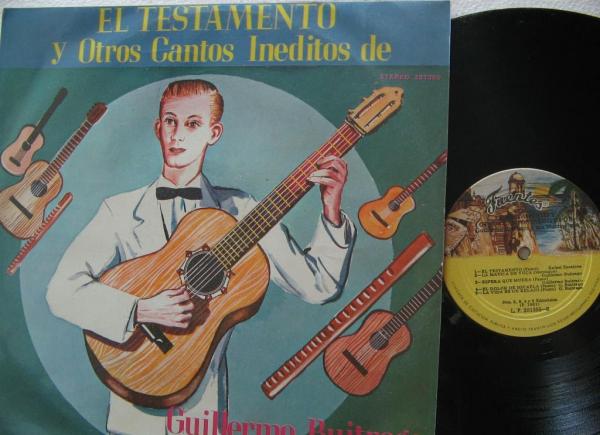 Portada de disco de Guillermo Buitrago. Foto: Video YouTube - Guillermo Buitrago - La matica de Yuca.