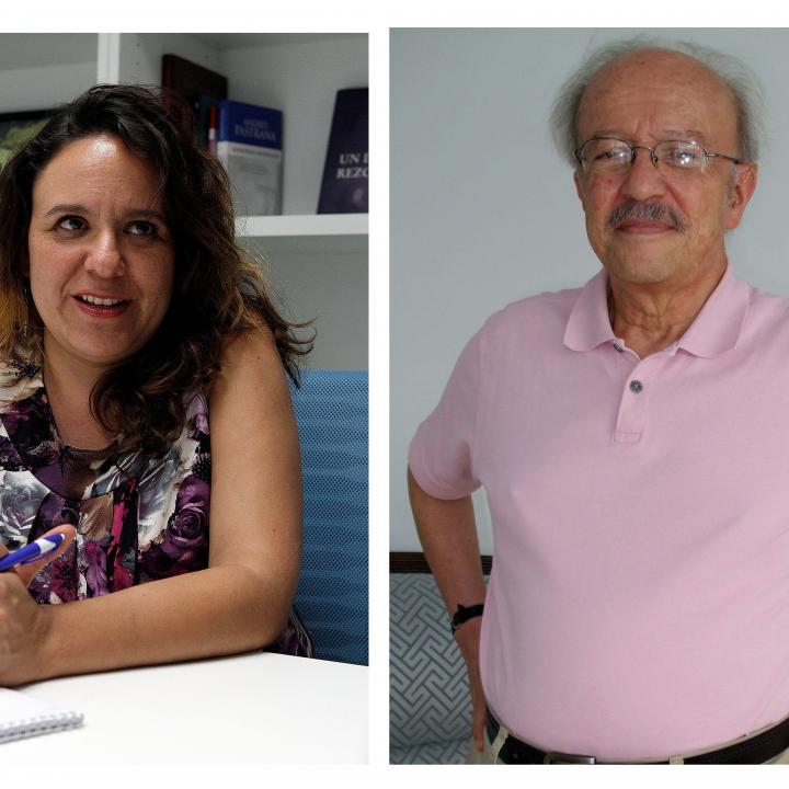 Combo de fotografías de archivo de la periodista mexicana Marcela Turati (i) y su colega colombiano Darío Restrepo. Los periodistas ganaron el Premio Gabriel García Márquez de "Reconocimiento a la Excelencia" que otorga la Fundación para el Nuevo Periodismo Iberoamericana (FNIP) / Foto: EFE/ J. L. Pino / Jorge Muñiz / Archivo