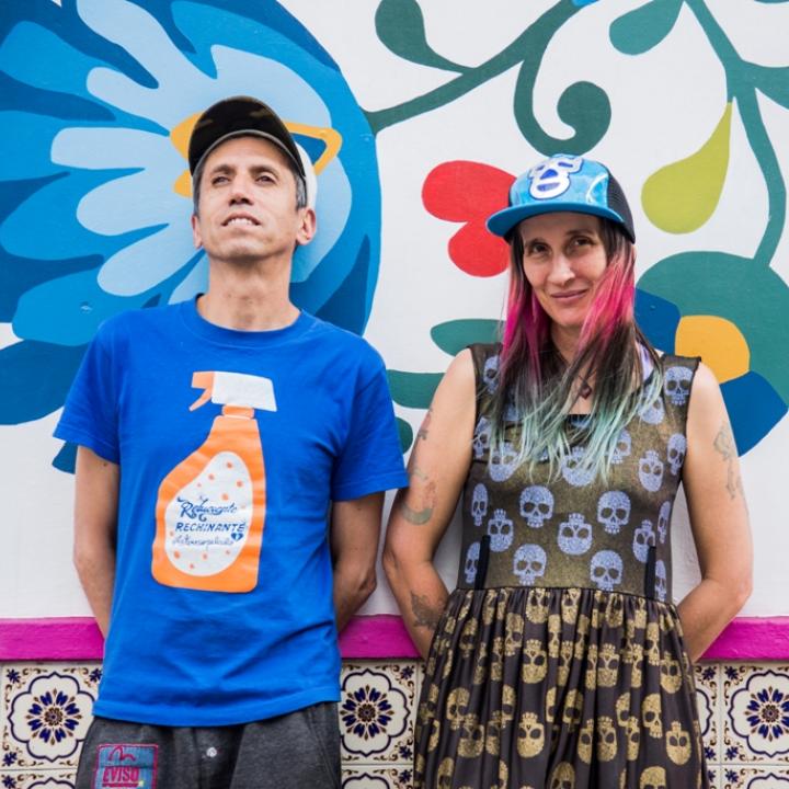 Héctor Buitrago y Andrea Echeverry, integrantes de Aterciopelados. Foto: Olga Carrillo Fotomx.
