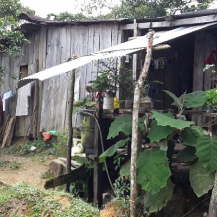 Foto: Vivienda de los menores asesinados, cedida por la Defensoría del Pueblo