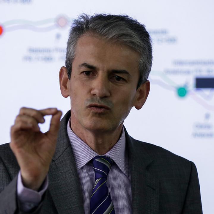 El director del Invías, Carlos García Montes.Foto: Colprensa. Junio de 2018.