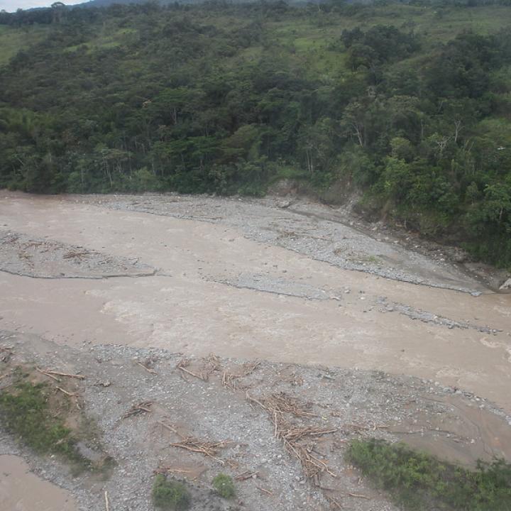 Imagen que dejó la avalancha ocurrida en Mocoa. Foto: Colprensa