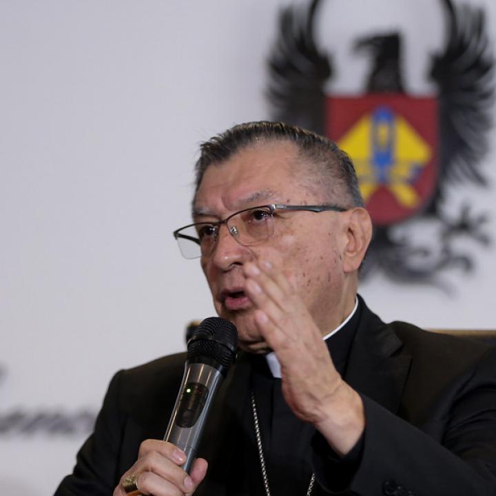 Monseñor Óscar Urbina, presidente Conferencia Episcopal.