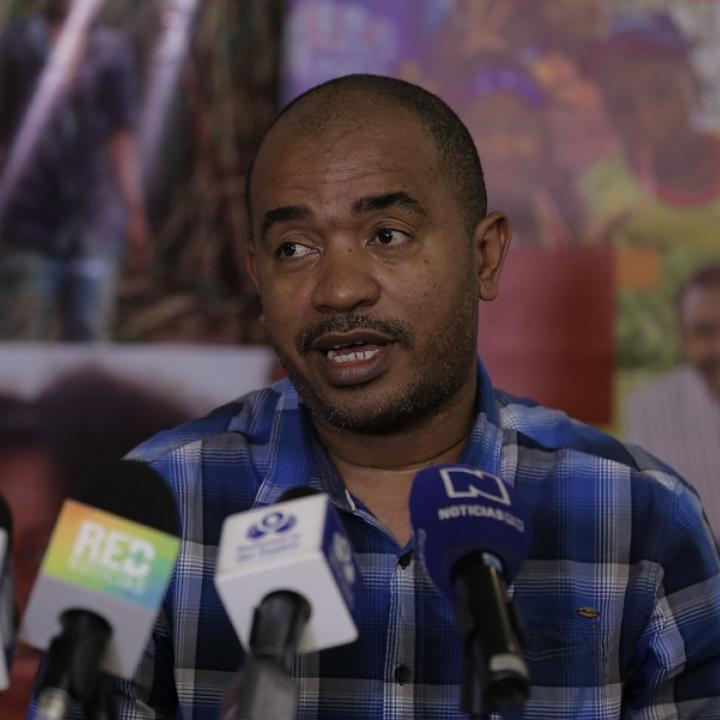 Odorico Guerra, coordinador de la Mesa Nacional de Víctimas. Foto: Colprensa. Junio 2018.
