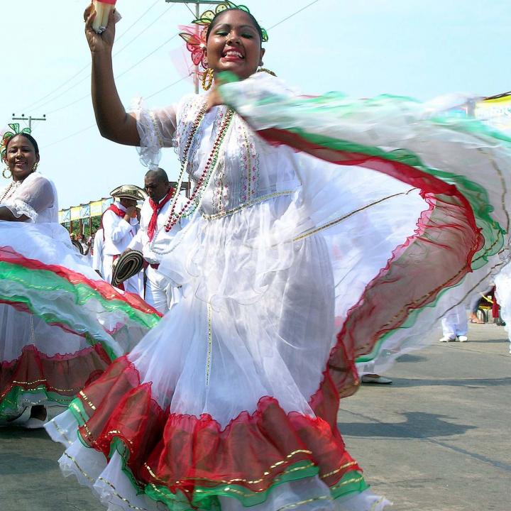Comparsa de cumbia Carnaval de Barranquilla. Foto: Colprensa