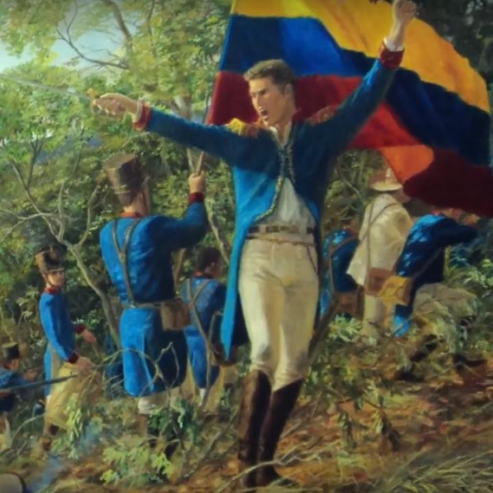 Foto: Captura de video YouTube 'Batalla de Chorros Blancos 1820' - Academia Antioqueña de Historia. de