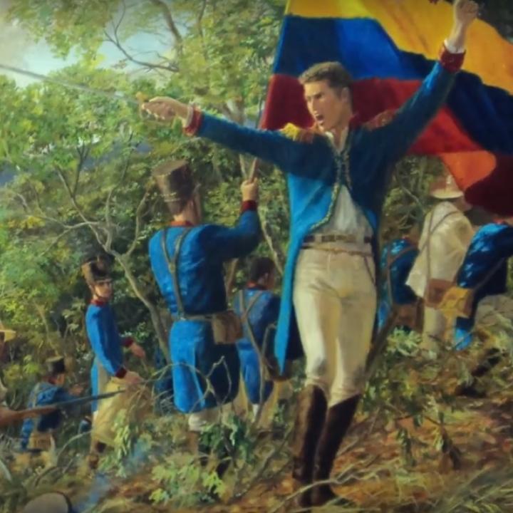 Foto: Captura de video YouTube 'Batalla de Chorros Blancos 1820' - Academia Antioqueña de Historia. de