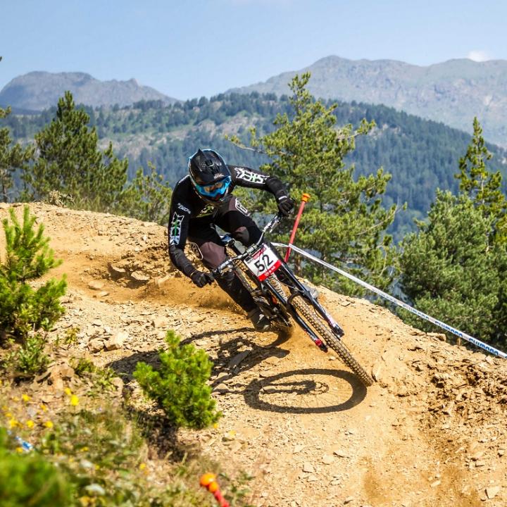 Foto: Cortesía Rafael Gutiérrez, campeón panamericano de downhill.