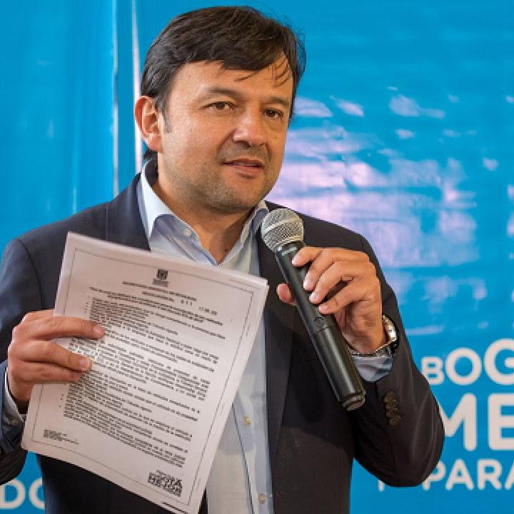 El secretario de Movilidad, Juan Pablo Bocarejo. Foto: http://www.bogota.gov.co.