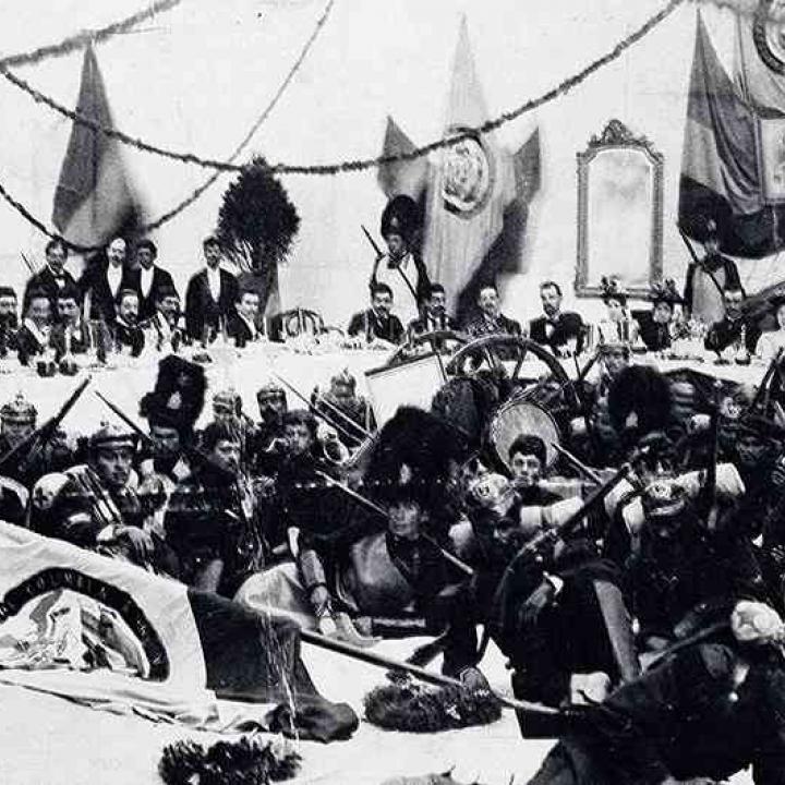 Banquete en tiempos de Guerra. Henry Duperly. 1900 Foto: Jaime de Narváez, Bogotá.