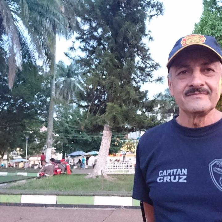 José Alfonso Cruz, jefe de Bomberos de Mocoa. Foto. Juanita Restrepo.