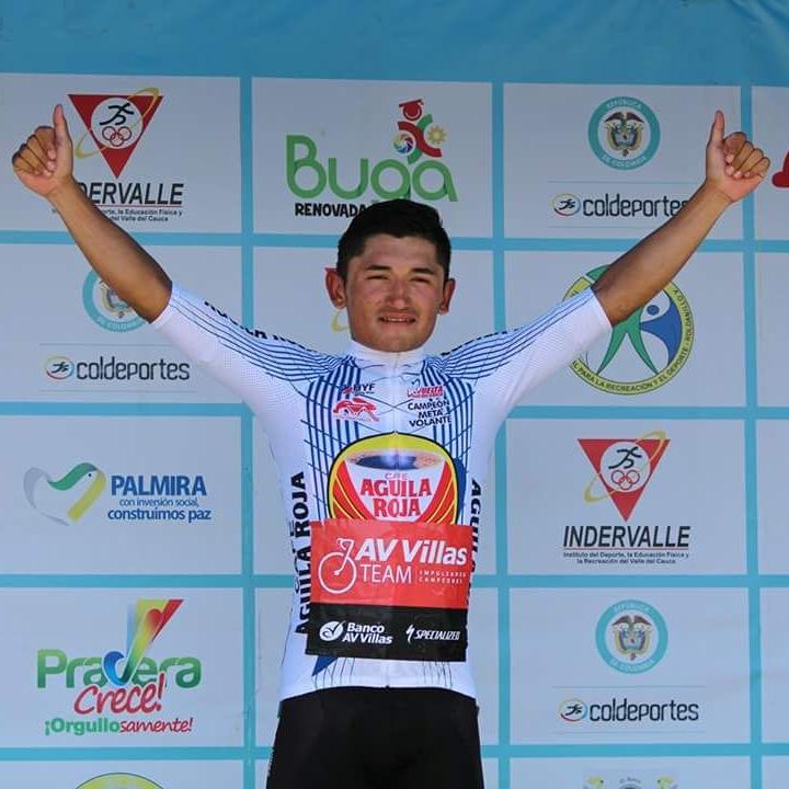 Luis Carlos Chía, ciclista revelación en el municipio de Soacha, hace parte del equipo de la Fundación de Soacha (AES) y del equipo AV Villas Team. Foto: Cortesía Luis Carlos Chía.