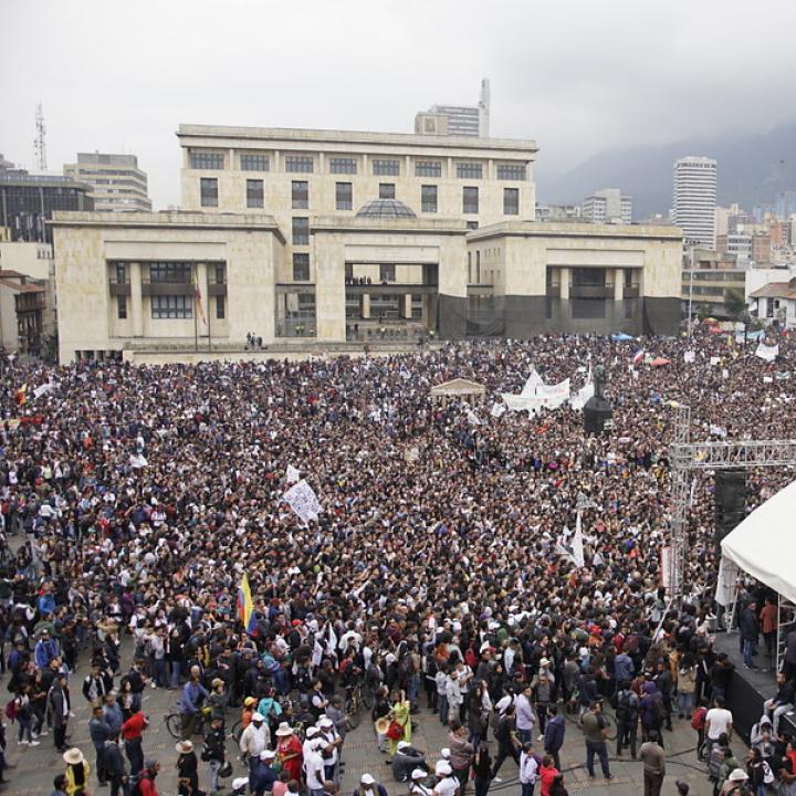 Marchas de hoy en Bogotá contra el terrorismo este es el recorrido