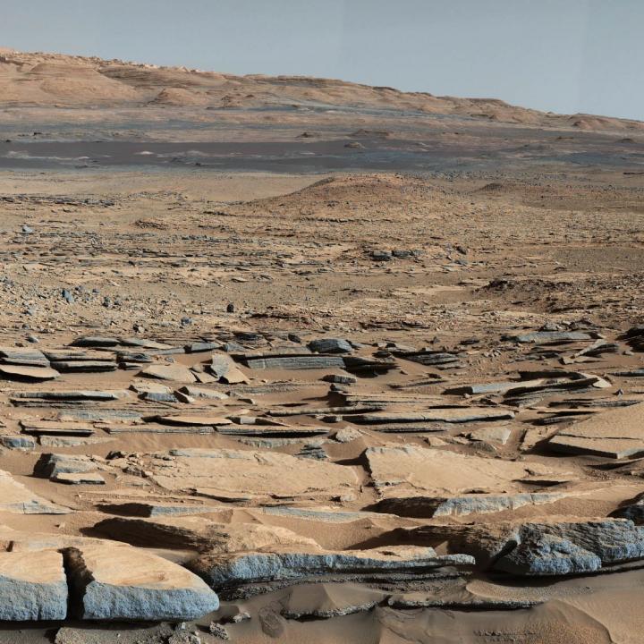 Foto: NASA / vista de la formación "Kimberley" en Marte tomada por el rover Curiosity de la NASA.