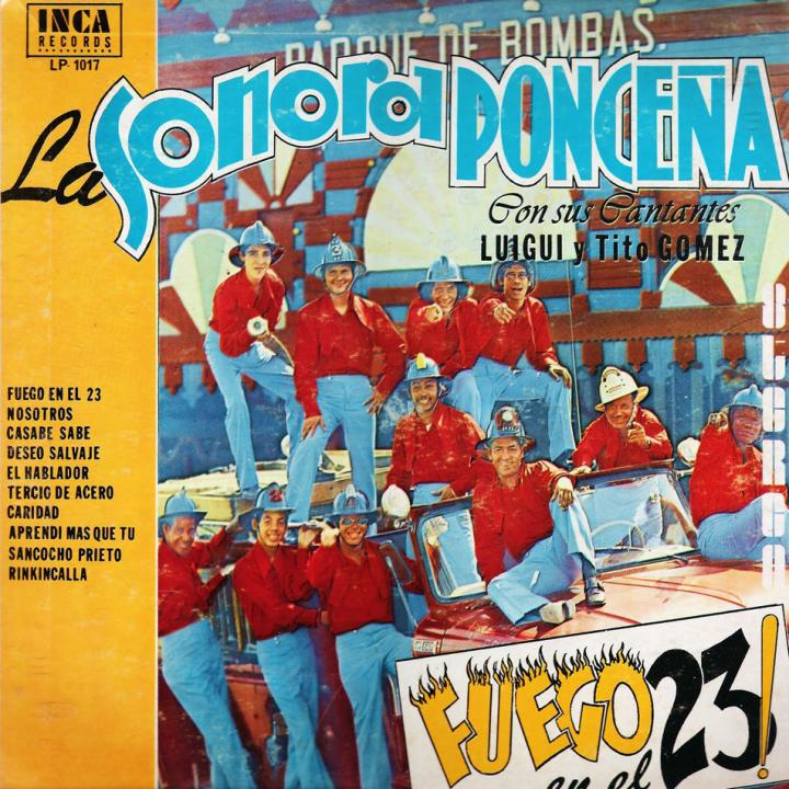 Portada del disco 'Hay fuego en el 23', que lleva el mismo nombre del clásico de la Sonora Ponceña.