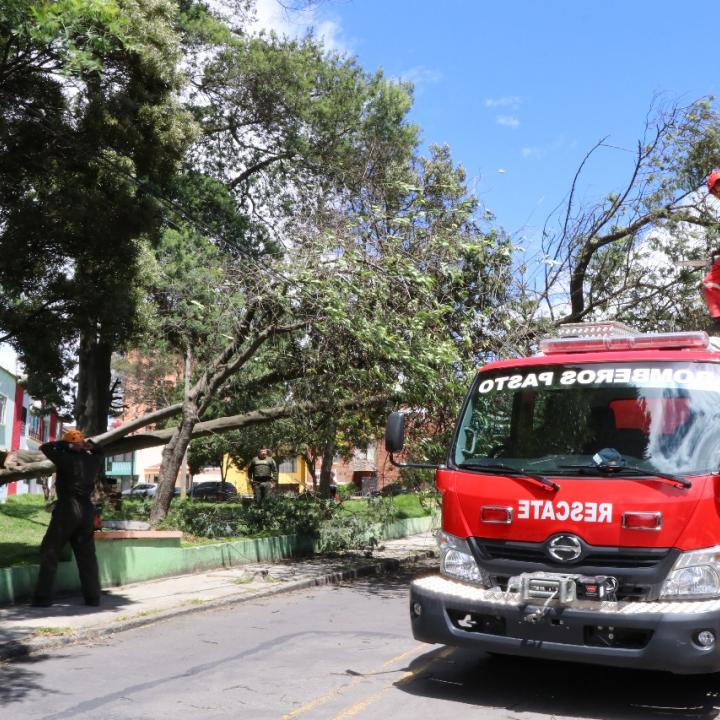 Foto: Cuerpo de Bomberos Voluntarios de Pasto. Foto: Cuerpo de Bomberos Voluntarios de Pasto.