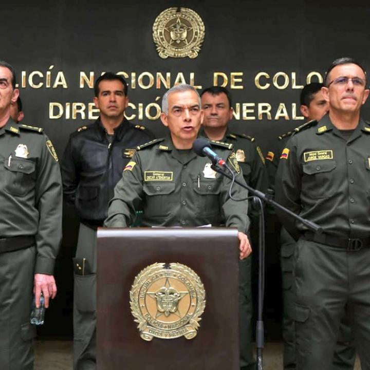 Foto: Twitter General Óscar Atehortúa