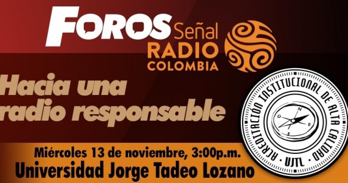 Vuelven los Foros Señal Radio Colombia Radio Nacional de Colombia