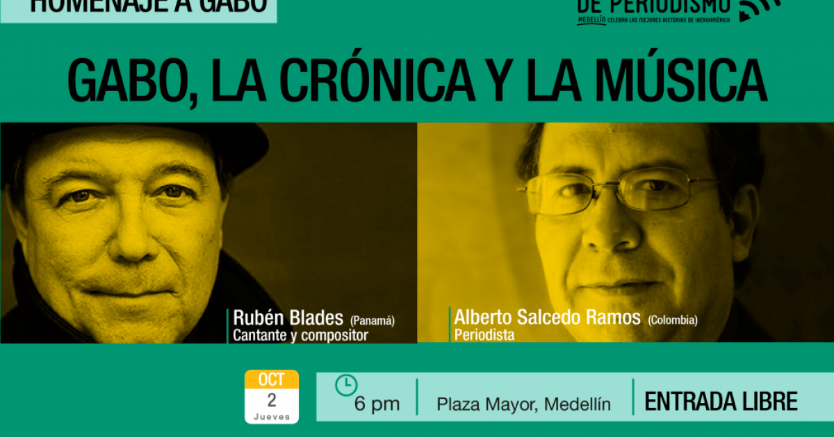 Siga la transmisión de Rubén Blades y Salcedo Ramos desde 